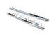 Side Bars + 3 Step Pads + White LEDs For Ford Transit MK9 2021+ LWB