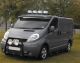 Black Roof Bar A + Jumbo LED Spots + LEDs For Renault Master 2018-2024 Front