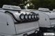 Roof Bar + LEDs + Round Spots For Scania PGR 6 Series Topline 2009+ - BLACK