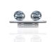 Silver Aluminium Number Plate Light Bar +  Chrome Lamps For Kia Sorento 2015-2020