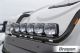 Roof Light Bar + Flush LEDs + Jumbo Spots x4 + Amber Lens Beacon x2 For Iveco Stralis Active Space Time Stainless - BLACK