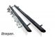 Black Side Bars + 4 Step Pads +  White LEDs For Vauxhall Opel Combo E 2019 - 2023