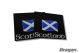 Universal 2 Piece Set Rear Mud Flaps with SCOTLAND Print Logo