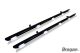Side Bars + White LEDs For Mercedes Vito / Viano SWB / LWB  2004 - 2014 BLACK 