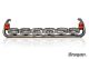 To Fit Scania 4 Series Topline Cab Stainless Roof Light Bar + Flush LEDs + Jumbo Spots x6 + Amber Lens Beacon x2