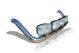 Roof Bar + LEDs For Vauxhall Opel Movano 2010 - 2021 Medium High