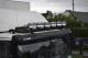 To Fit Scania 4 Series Standard Sleeper Cab Black Steel Roof Light Bar + Flush LEDs + Round Black Spots - BLACK