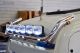 To Fit 2012+ Mercedes Actros MP4 Giga Space Roof Bar + Slim LEDs + Jumbo Spots x6 + Clear Lens Beacon x2
