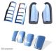 To Fit 2007 - 2014 Ford Transit MK7 Chrome Mirror + Door Handle + Rear Tail Light Covers Set