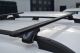 Black Cross Bars + T Track Pieces For Volkswagen Caddy 2010 - 2015 Aluminium