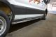 Chrome Stainless Steel Side Bars + White LEDs For Ford Transit MK8 SWB 2014-2021