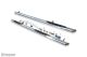 Side Bar Pair - 3" Tapered Ends + Step Pads x3 For Mercedes Sprinter MWB 2014 - 2018