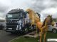 Roof Light Bar - BLACK + LEDs + Jumbo Spots + Amber Beacons For Volvo FM Series 2 & 3 Low / Standard Sleeper Cab