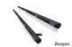 Black Stainless Steel Side Bars + Amber LEDs For Volkswagen Crafter MWB 2014 - 2017
