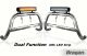 High Bull Bar + 17" Night Blazer Dual Row LED Light Bar For Vauxhall / Opel Vivaro 2002 - 2014 Detachable Name Plate