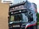 Visor Light Bar + LEDs x7 For Scania 4 Series Topline Truck Stainless