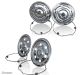 17.5" Swedish Style Front + Rear Wheel Trim Cover Set