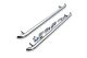 Side Bars + White LEDs For Suzuki SX4 S-Cross 2013 - 2021 Chrome Stainless Steel