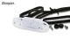 12v 24v Red Flush LED Clear Lens Marker Position Lamps Clearance Lights