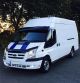 Black Side Bars + White LEDs For Ford Transit MK6 LWB 2000-2006