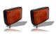 24v Amber Lens Flashing Strobe LED Lights Recovery Truck Breakdown Lorry Lamps