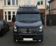 Black Roof Bar C + LED + Jumbo LED Spot For Renault Master 2018-2024 Medium High