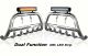 Bull Bar + 17" Night Blazer Dual Row LED Light Bar For Renault Trafic 2014 - 2022 High Detachable Name Plate