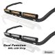 Roof Bar + LEDs + 17" Night Blazer LED Spot Bars x3 For Volvo FH5 Globetrotter Standard 2021+ BLACK