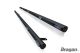 Side Bars 2" + Amber LEDs For Nissan Primastar LWB 2022+ BLACK