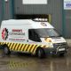 Black Roof Bar + LEDs + LED Spots For Ford Transit MK9 2021+ Medium High