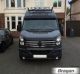 Front Spoiler Bar + Slim LEDs For Mercedes Sprinter 2006 - 2014 BLACK