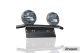 Black Aluminium Number Plate Light Bar + Chrome Lamps For Jeep Renegade 2015+