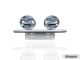 Number Plate Light Bar + 6" Chrome Round Spot Lamps x2 For Mercedes-Benz GLE Coupe 2016 - 2020