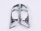 Fog Light Lamp Chrome Trim Set For Ford Ranger 2016-2023