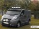 Roof Bar A + Spots + LEDs For Vauxhall Opel Vivaro 2002-2014 - BLACK
