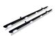 Black Side Bars 2" + White LEDs For Peugeot Partner LWB 2008 - 2016