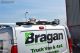 Rear Roof Bar + Beacon + Red LEDs + Rectangle Chrome Spots For LDV Maxus V80 - BLACK