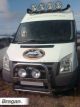 Roof Bar C + LEDs + LED Spots For Nissan Interstar 2003-2010 Medium High - BLACK