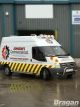 Roof Bar + Jumbo LED Spots Lamps + LEDs For Renault Master 2010+ Steel Top Light Bar