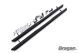 Side Bars For Vauxhall Opel Combo E 2019 - 2023 4 Step Pads Tapered Ends 3" - Type B - BLACK