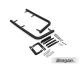 Rear Corner Bars For Mercedes Sprinter 2014 - 2018 LWB- BLACK