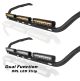 Black Stainless Steel Roof Bar + LEDs + LED Bars For Renault T Range