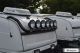 Roof Bar + LEDs + Round Spots For Scania PGR 6 Series Topline 2009+ - BLACK
