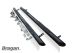 Black Side Bars + 4 Step Pads +  White LEDs For Vauxhall Opel Combo E 2019 - 2023