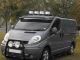 Black Roof Bar A + White LEDs + Jumbo Spots For Renault Trafic 2022+